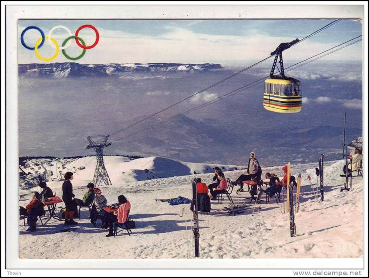 Ancien téléphérique Chamrousse - Jeux Olympiques 1968