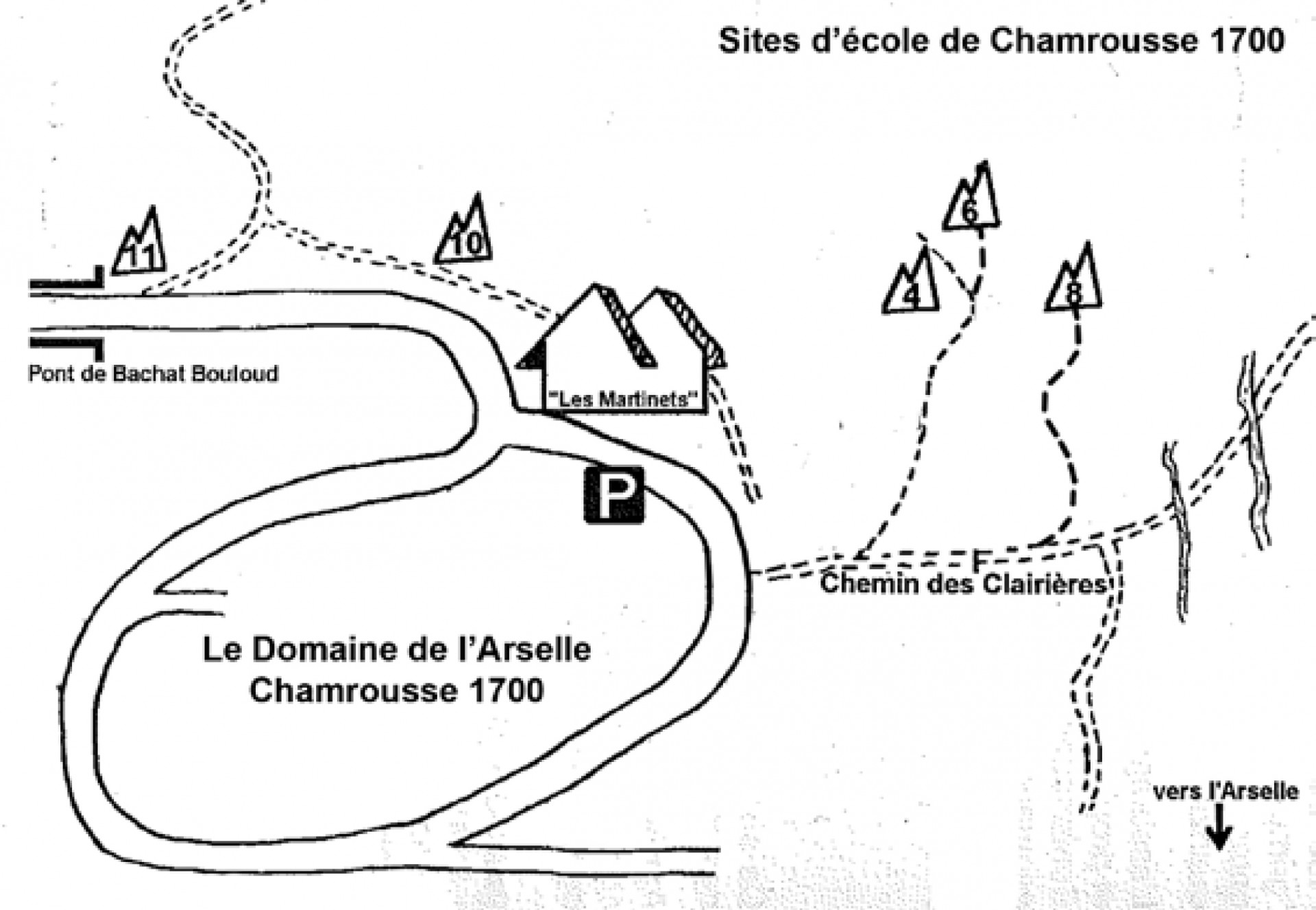 Zugang zu den Standorten der Kletterschule Chamrousse
