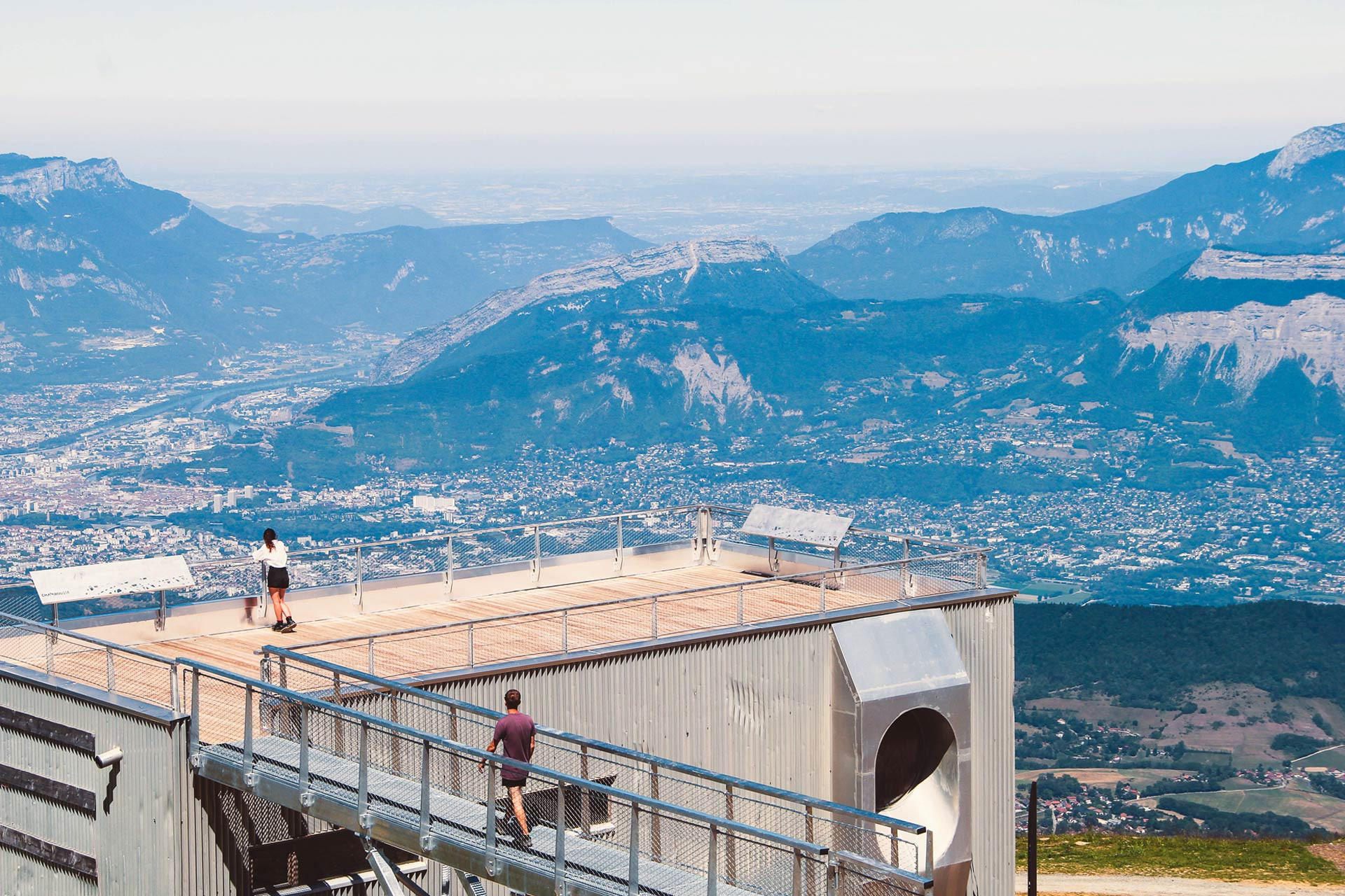 Croix de Chamrousse Grenoble city view rooftop