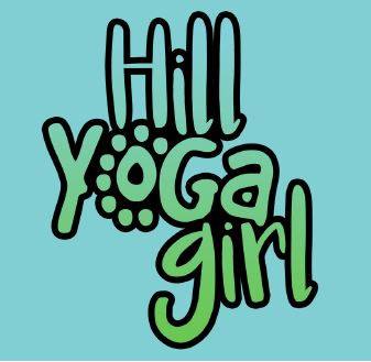 Hill yoga girl logo