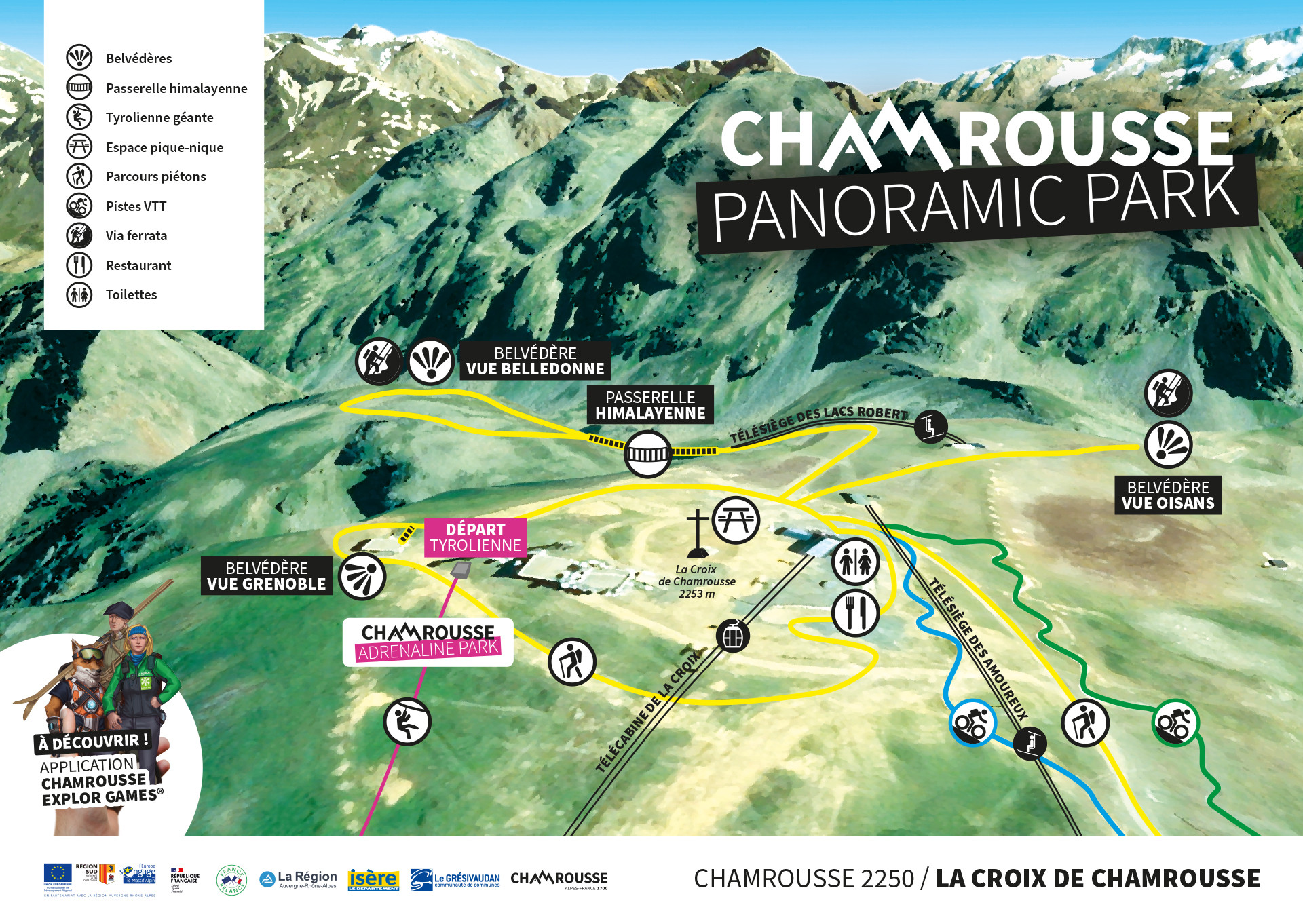 Croix de Chamrousse activities and facilities in summer