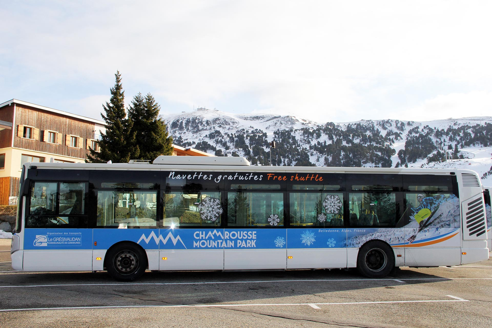 Kostenloser Shuttle-Bus zur Station Chamrousse