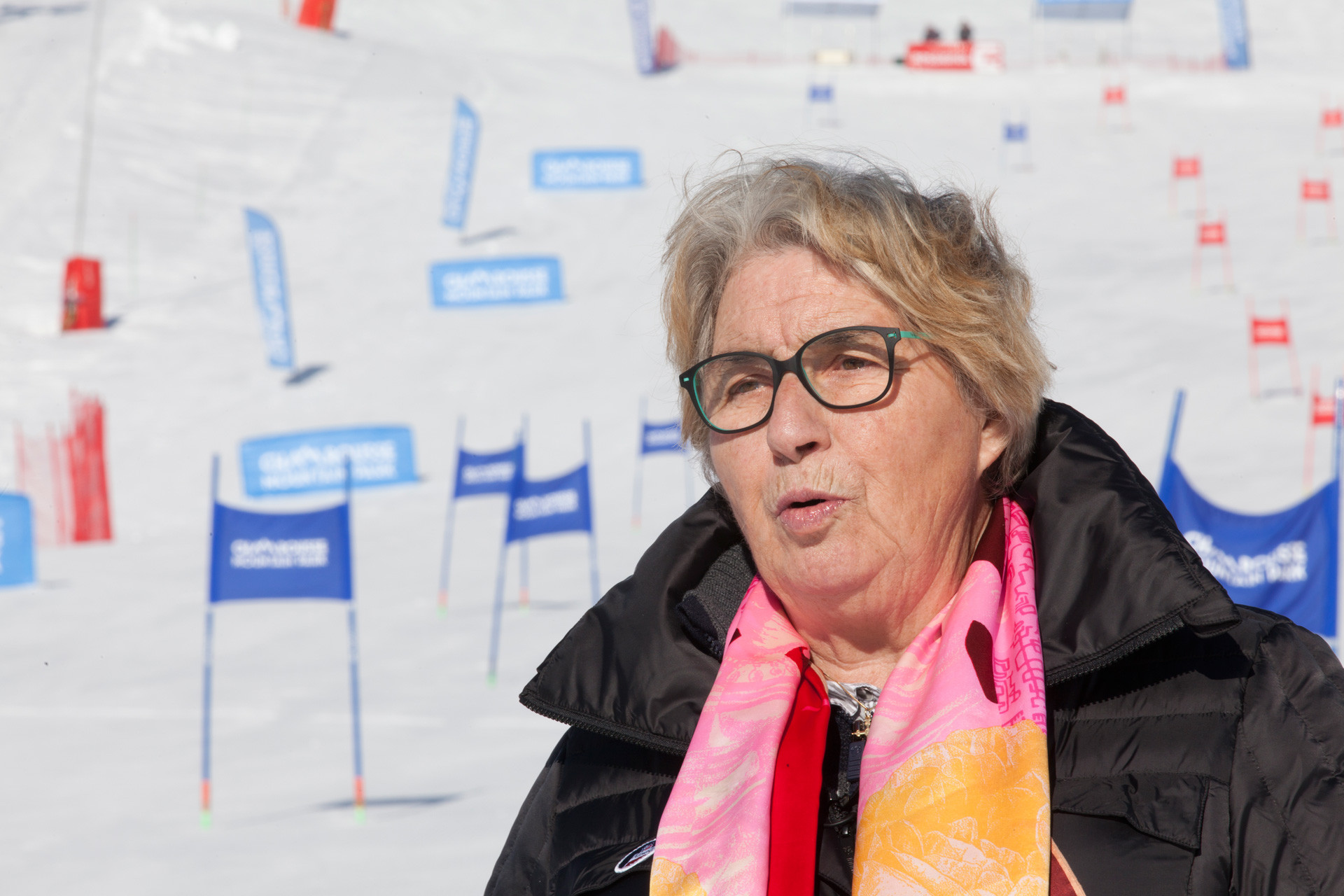 Marielle Goitschel champion JO 1968 50 ans jeux olympiques station ski montagne grenoble isère alpes france