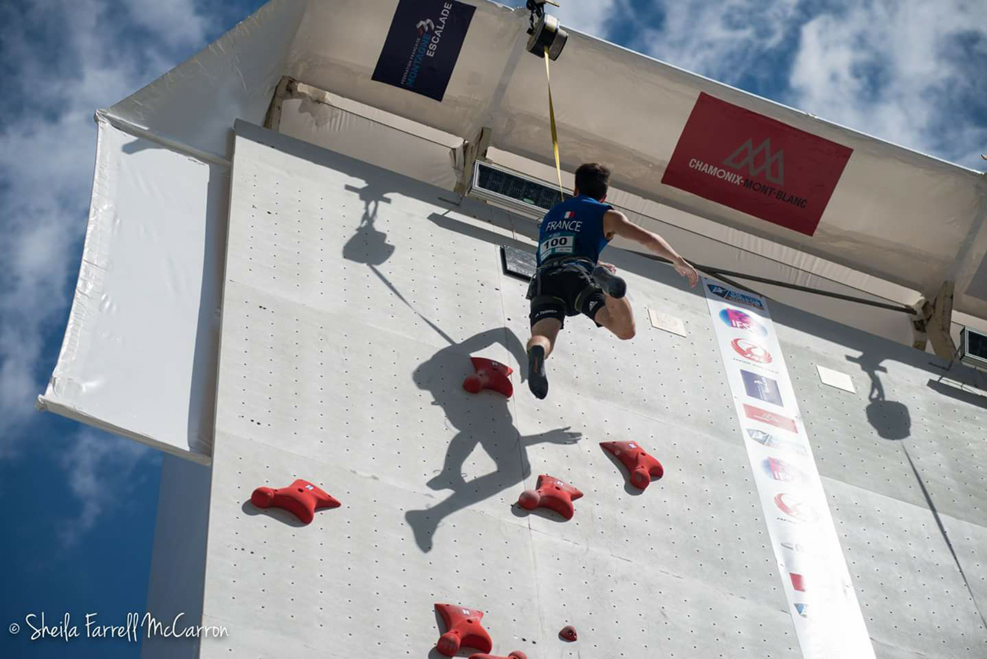 Pierre Rebreyend champion escalade vitesse Chamrousse - © Sheila Farrell McCarron Chamrousse champion pierre rebreyend escalade vitesse station montagne grenoble isère alpes france