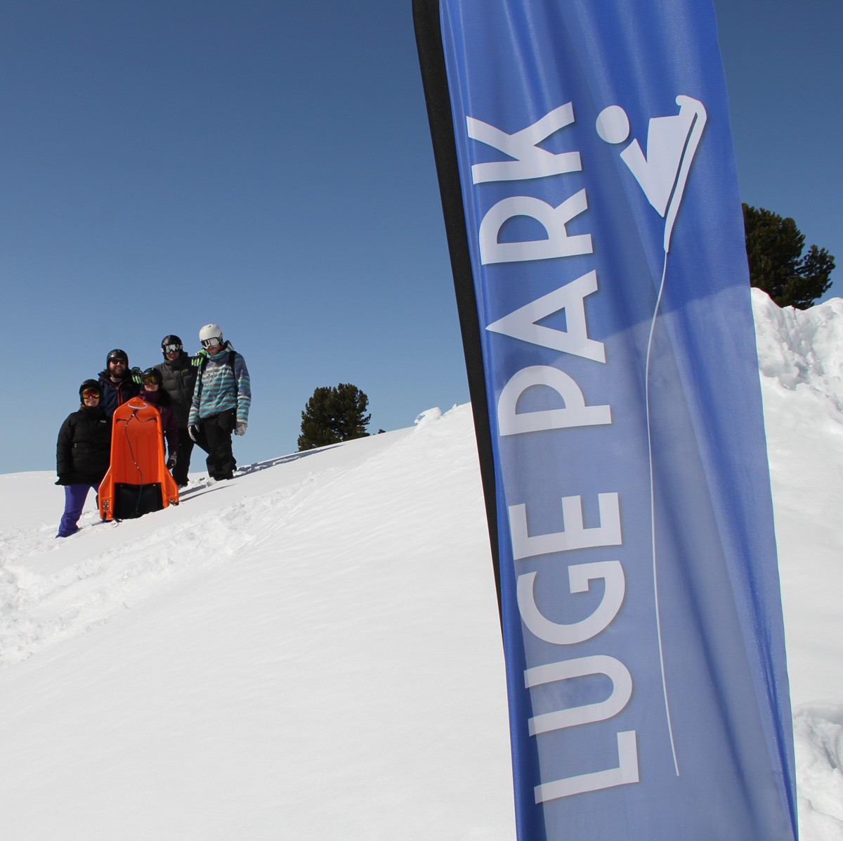 Chamrousse Sledging Park experience toboggan test winter mountain ski resort isere french alps france