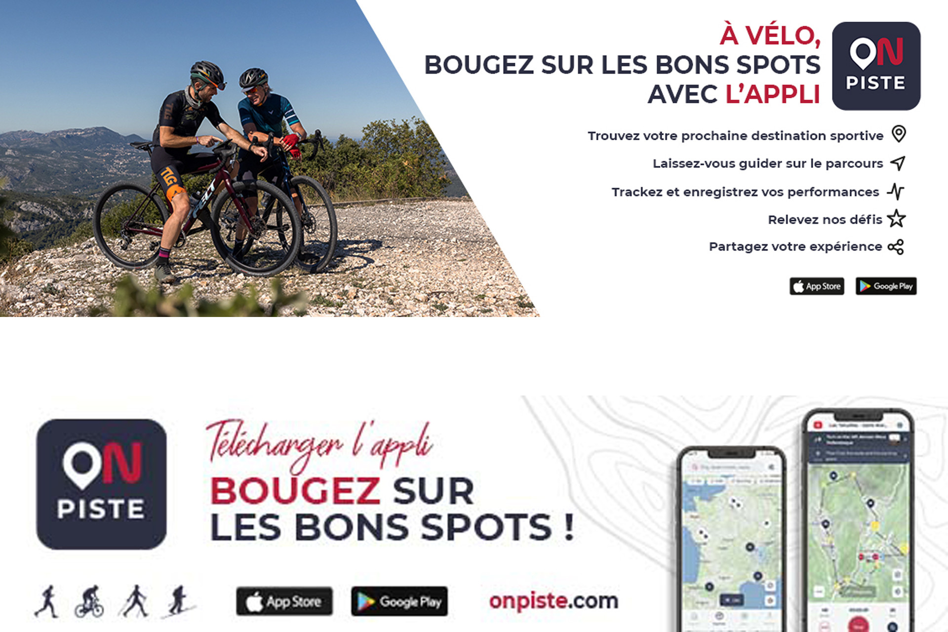 Application mobile On Piste vélo Chamrousse