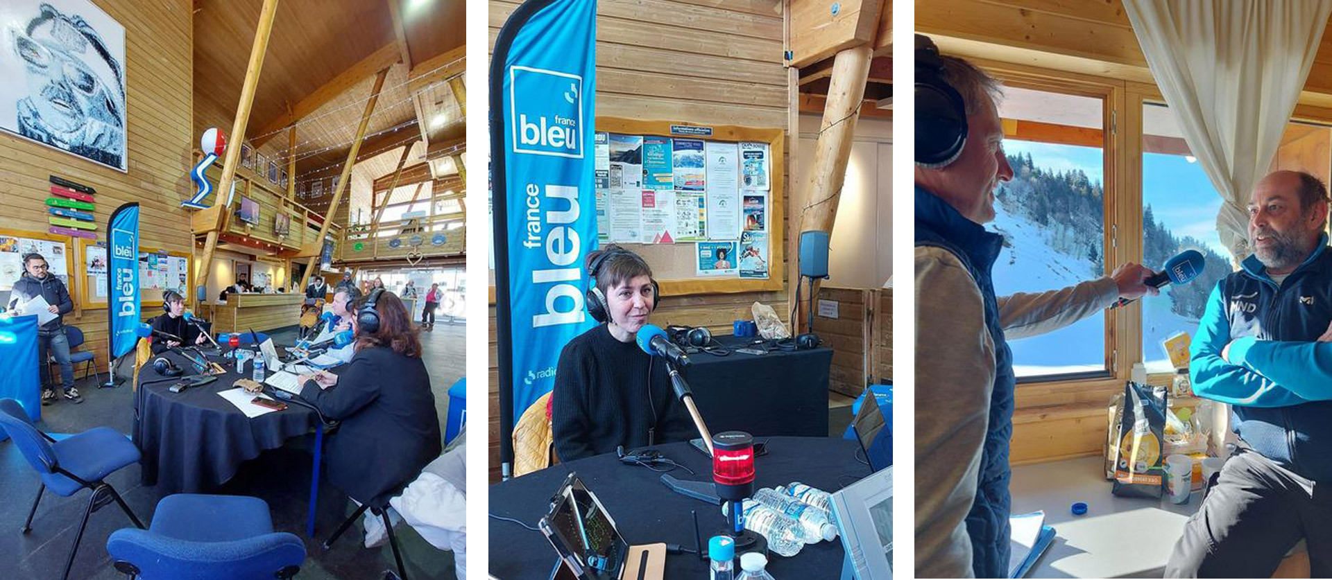 Emission France Bleu Isère Chamrousse avec Laurie Hernandez et Williams Fluhr - © France Bleu Isère Chamrousse émission radio France Bleu direct station hiver ski montagne grenoble isère alpes france