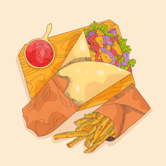 Tacos Avenue Chamrousse_Chamrousse - © Freepik - Shawarma Tacos Avenue Chamrousse_Chamrousse