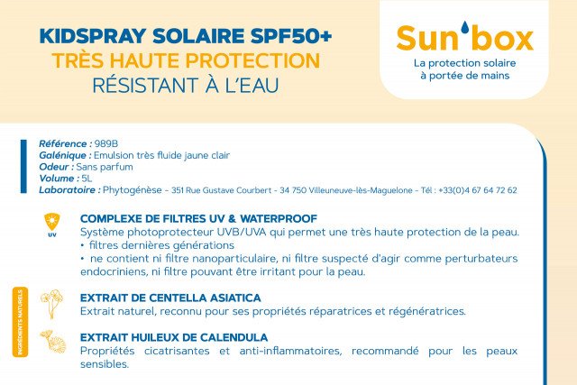 Borne distributeur crème solaire Sun box Chamrousse