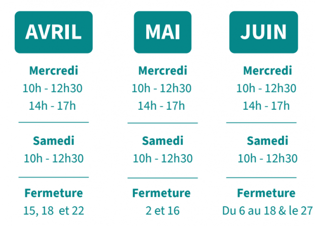 Affiche horaires intersaison printemps 2026 bibliothèque / ludothèque municipale Chamrousse - © Service culturel Chamrousse Affiche horaires intersaison printemps 2026 bibliothèque / ludothèque municipale Chamrousse