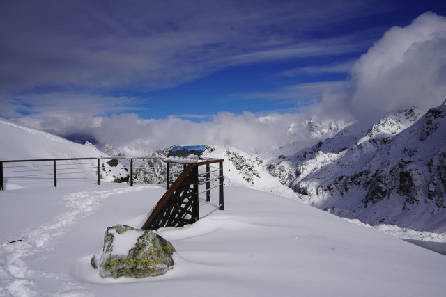 Belvédère Belledonne Chamrousse en hiver - © SD - OT Chamrousse Belvédère Belledonne Chamrousse en hiver