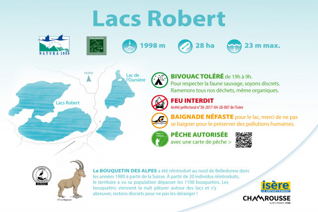 Summer information Robert Chamrousse lakes