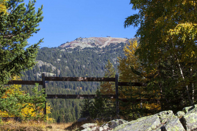 Chamrousse mountain autumn resort Grenoble isere french alps france