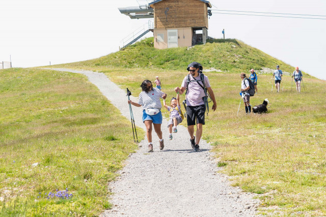 Chamrouse walk summer family mountain resort belledonne grenoble isere french alps france