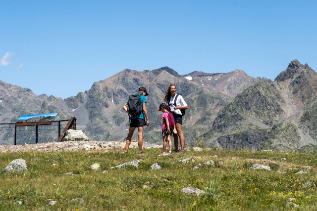 Chamrousse family walk summit cross resort summer mountain grenoble belledonne isere french alps france