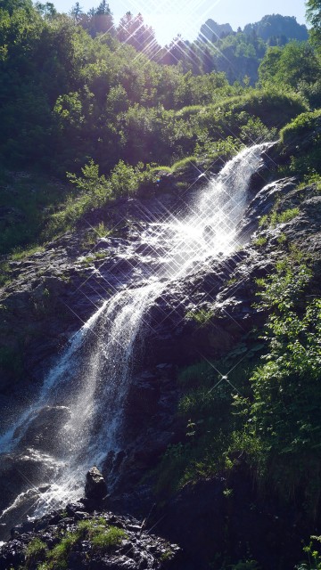 Chamrousse Oursière waterfall spring and summer hike mountain resort isere french alps france