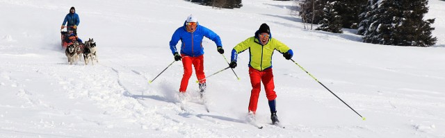 Chamrousse cross-country ski champion team p2 nicolas perrier david picard mountain ski resort isere french alps france