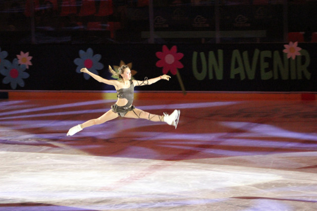 Chamrousse champion athlete ninon dapoigny figure skating ice sport resort ski mountain grenoble isere french alps france