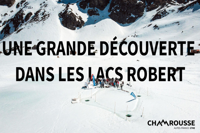 Chamrousse treasure ice diving robert lakes april 2022 joke mountain ski resort grenoble isere french alps france