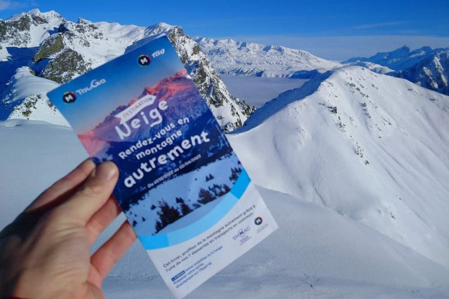 Chamrousse Grenoble bus snow destination winter mountain resort grenoble isere lyon rhone french alps france