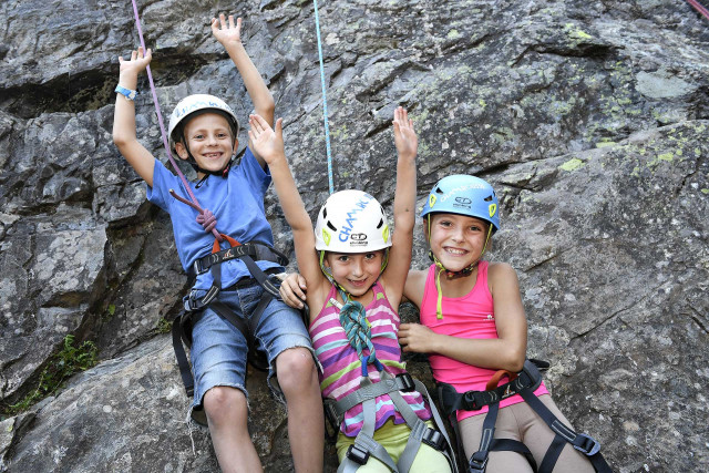 Chamrousse climbing child family initiation site school climbing summer mountain resort grenoble belledonne isere french alps france