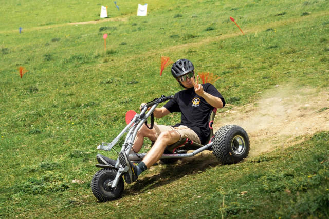 Chamrousse activity mountain kart Deval' Park summer mountain resort grenoble isère alpes france