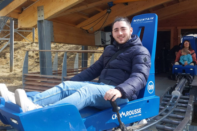 Chamrousse experience rail sledge luge coaster spring mountain resort grenoble isere french alps france