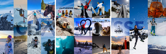 Chamrousse montage photo instagram memories facebook winter 2024-2025 ski resort mountain grenoble isere french alps france