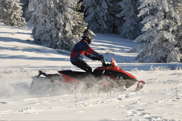 Chamrousse snowmobile gtr mountain hiking snow ski resort mountain grenoble isere french alps france