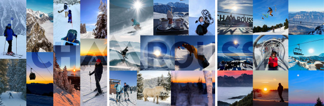 Chamrousse montage photo instagram memories facebook hiver 2023-2024 station ski montagne grenoble isère alpes france