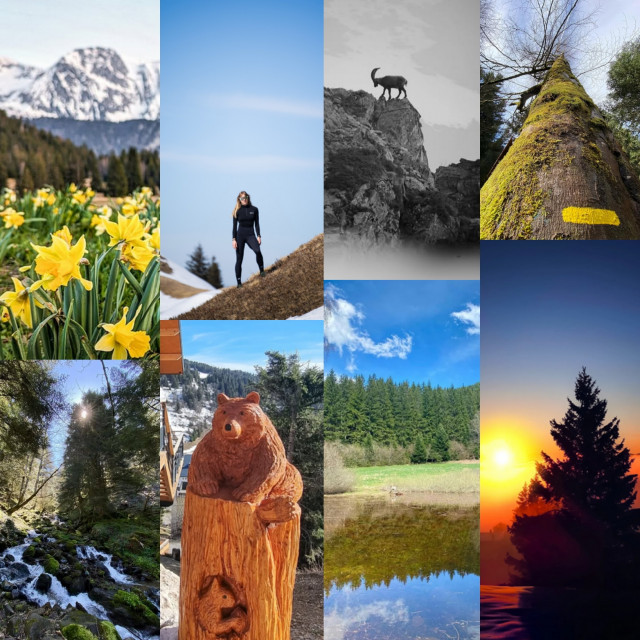 Chamrousse photo montage Instagram memories facebook april 2025 mountain resort grenoble isère french alps france