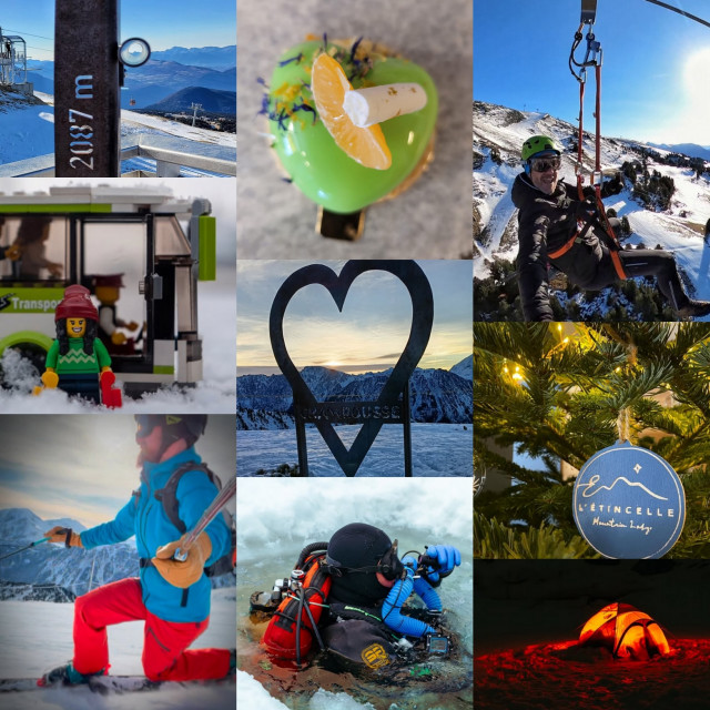 Chamrousse instagram photo montage memories facebook december 2024 ski resort mountain grenoble isere french alps france