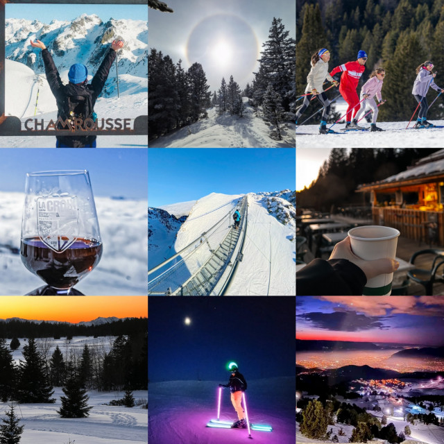 Chamrousse instagram photo montage memories facebook february 2025 ski resort mountain grenoble isere french alps france
