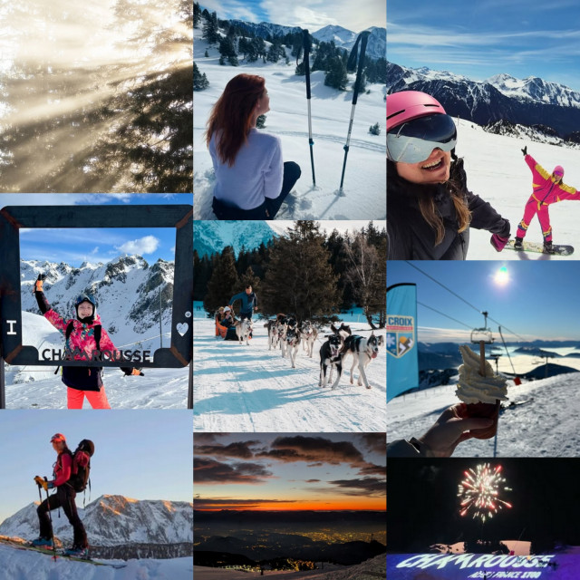 Chamrousse instagram photo montage memories facebook february 2025 ski resort mountain grenoble isere french alps france