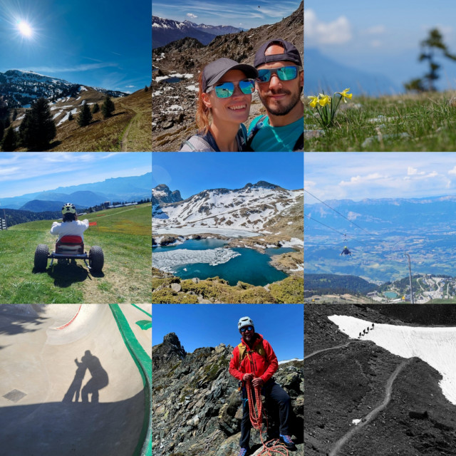 Chamrousse photo montage Instagram memories facebook june 2025 mountain resort grenoble isère french alps france