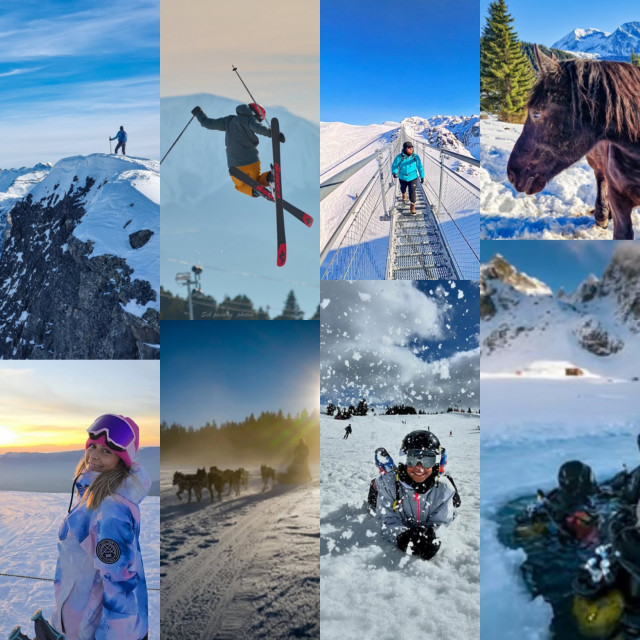 Chamrousse instagram photo montage memories facebook march 2025 ski resort mountain grenoble isere french alps france