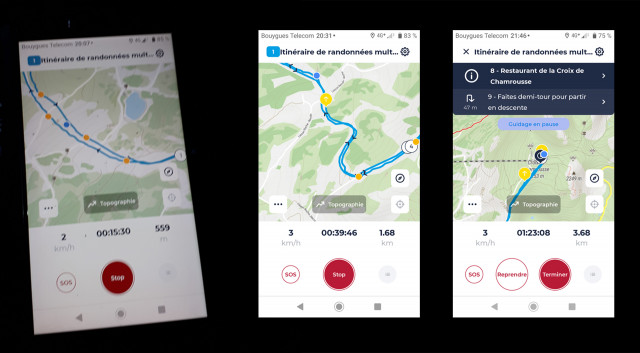 Chamrousse ski touring On Piste app GPS guide mountain ski resort isere french alps france