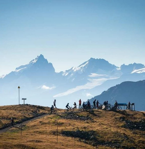 Chamrousse Oisans belvedere la croix summer mountain resort grenoble isere french alps france