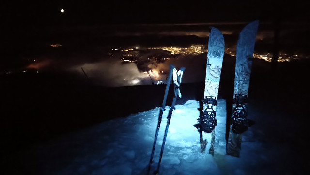 Chamrousse ski touring Grenoble view mountain ski resort isere french alps france