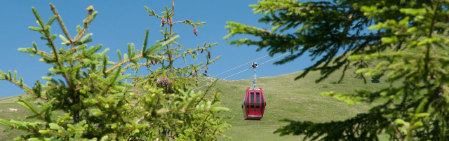 Chamrousse summit Croix gondola summer mountain resort grenoble isere french alps france