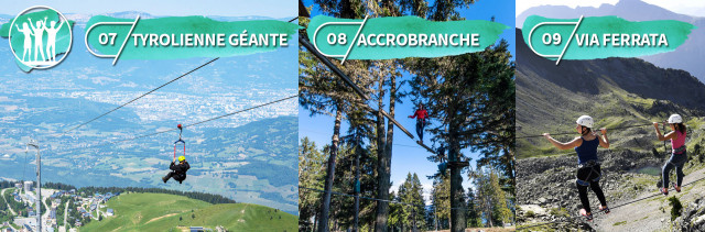 Top 10 incontournables été Chamrousse tribu à la journée