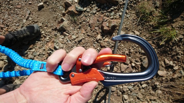 Chamrousse via ferrata equipment summer resort grenoble isere french alps france