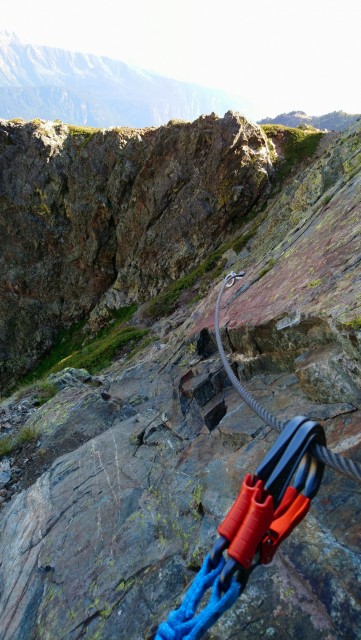Chamrousse via ferrata climbing summer resort grenoble isere french alps france
