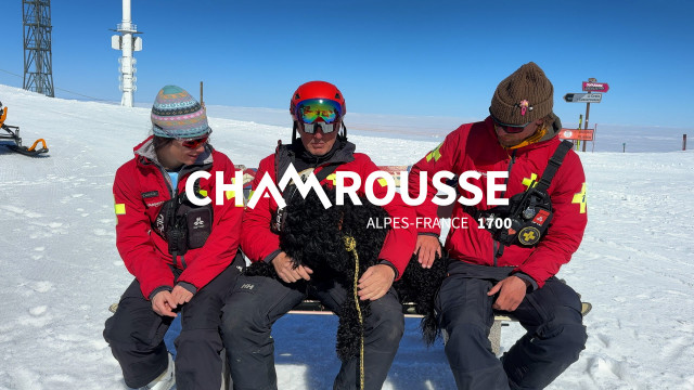 Chamrousse vidéo blague 1er avril chien secouriste-pisteur soutien émotionnel station ski montagne grenoble isère alpes france