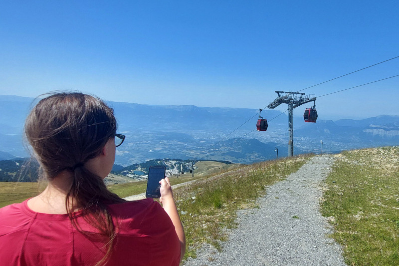 Smartphone-Spiel Sommer Gipfel Station Chamrousse Explor games®
