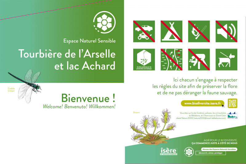 Chamrousse Arselle peat bog and Achard lake