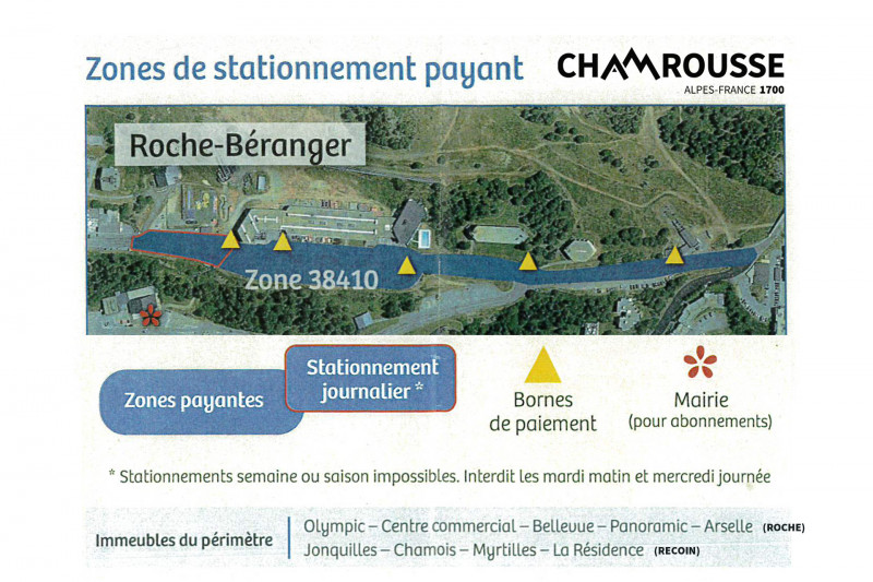 Parking payant centre commercial (P3) Chamrousse