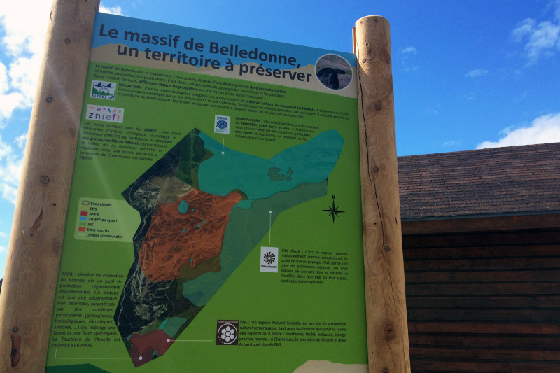 Chamrousse outdoor exhibition panel environment centre