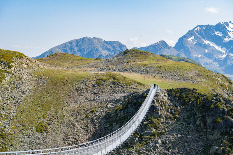 Himalaya-Brücke Sommer Chamrousse Panoramic Park