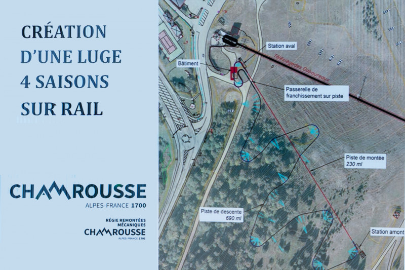 Travaux projet luge sur rail Chamrousse